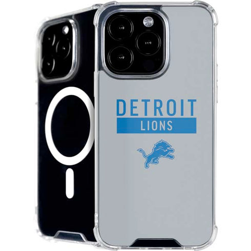 NFL Detroit Lions Grey Performance Series iPhone 16 Pro MagSafe Case